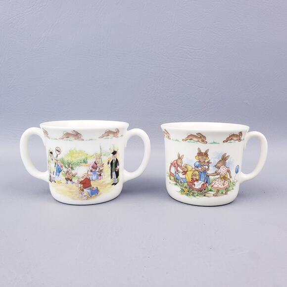 Royal Dalton Bunnykins Coffee Cups Lot 2 Coffee Mug, Beatrix Potter Peter Rabbit - Picture 2 of 11